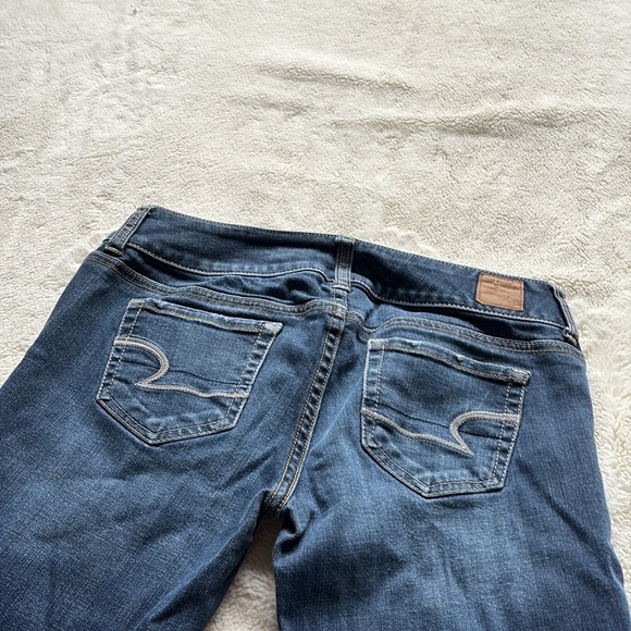American Eagle Bootcut Jeans Size 4 Short | Stretch Mid Rise Flare Denim - Picture 6 of 7